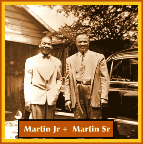 Martin Luther King jr. with his father, MLK Sr.