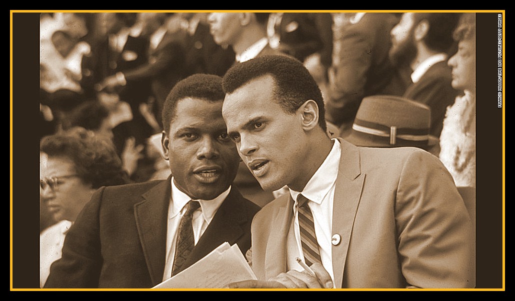 Sidney Portier and Harry Belefonte at the March on Washington