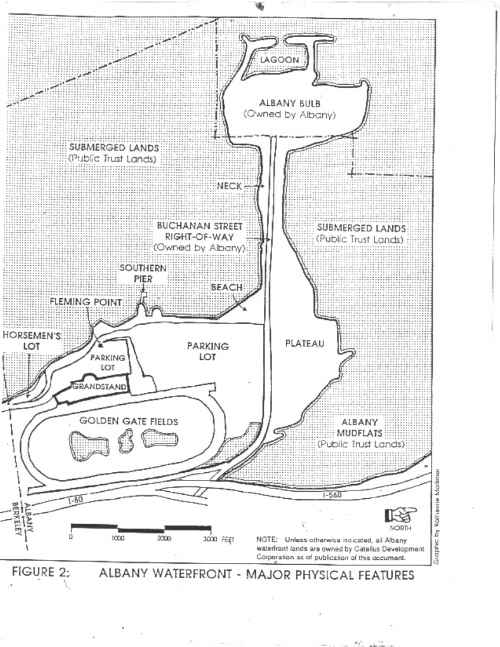 Local Government-produced map of Albany Landfill area.