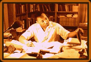 Martin Luther King jr. studying and working