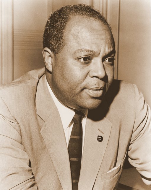 James Farmer, president of the Congress of Racial Equality