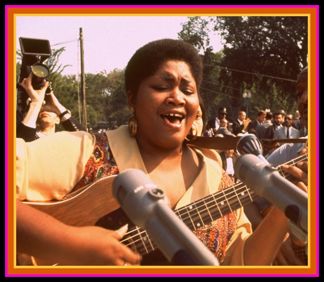 Odetta enthralls the crowd at the March on Washington