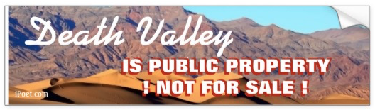 STOP THE SALE OF DEATH VALLEY NATIONAL PARK