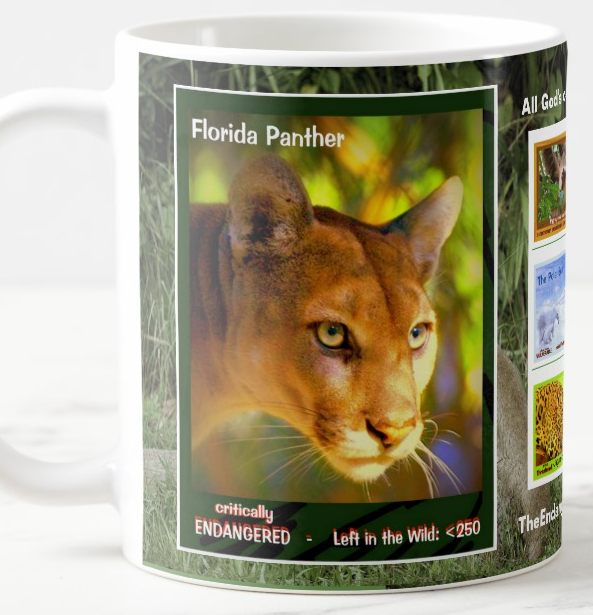 Endangered_Florida Panther_coffee_mug