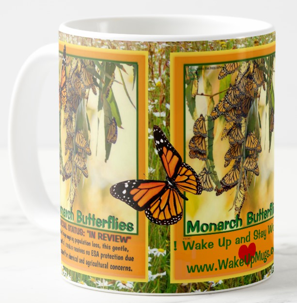 The Monarch Butterfly endangered coffee mug