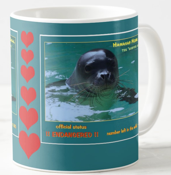 The Hawaiian Monk Seal endangered coffee mug