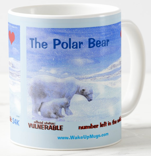 The Polar Bear endangered coffee mug