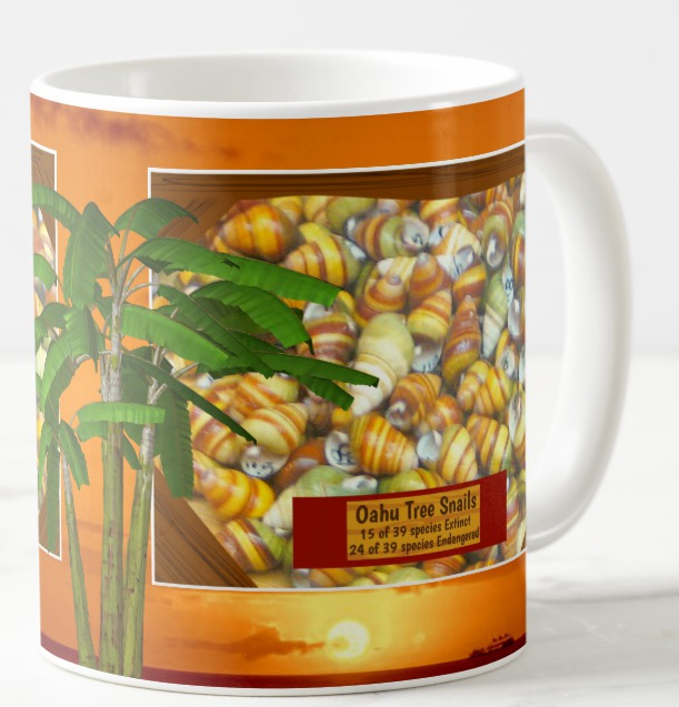 The Oahu Tree Snails endangered coffee mug